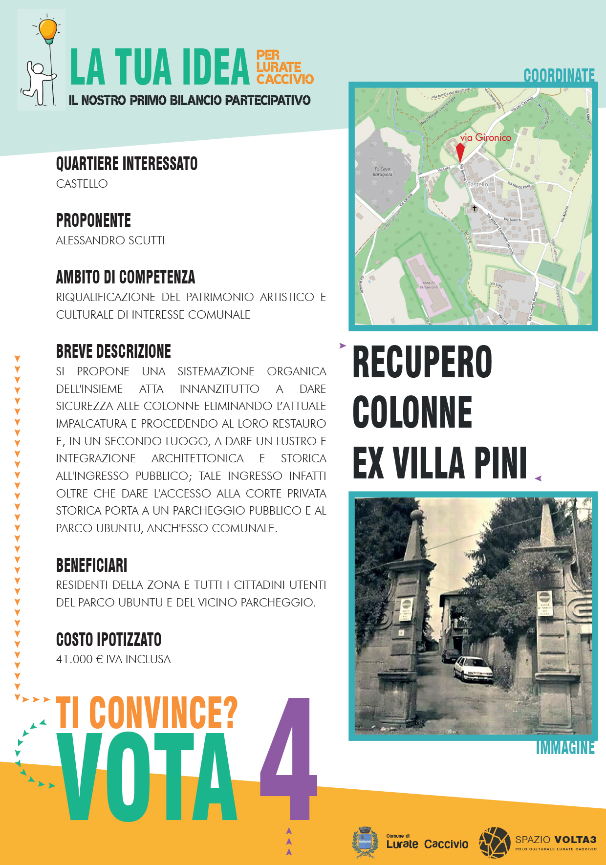 4 Recupero colonne ex villa Pini